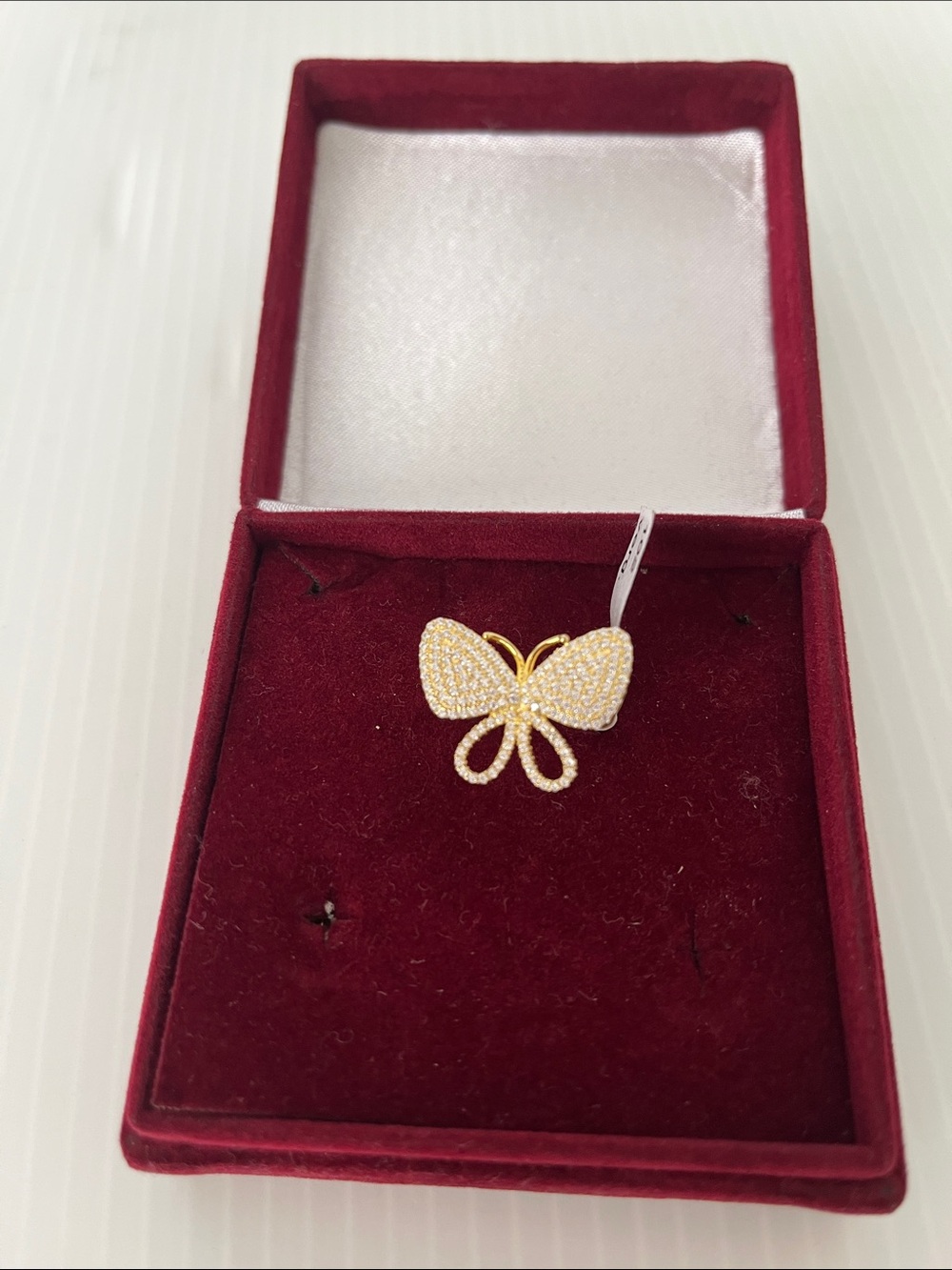 925 Vintage Butterfly Sterling Silver Ring Size 7.5